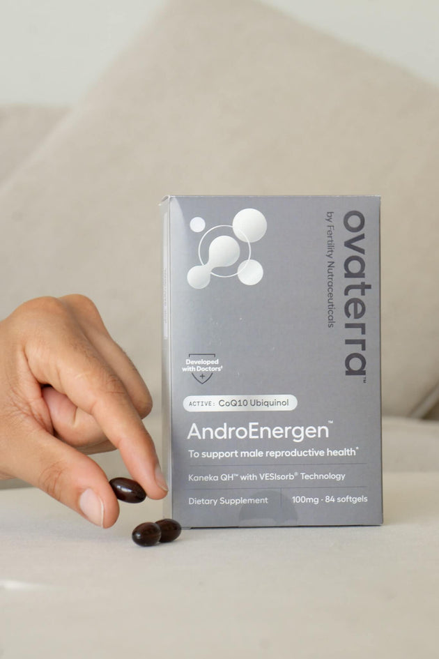 Male Prenatal Vitamins - AndroEnergen™ Ubiquinol CoQ10 with Vitamin D Booster
