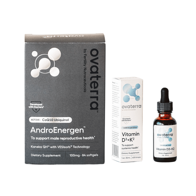 Male Prenatal Vitamins - AndroEnergen™ Ubiquinol CoQ10 with Vitamin D Booster