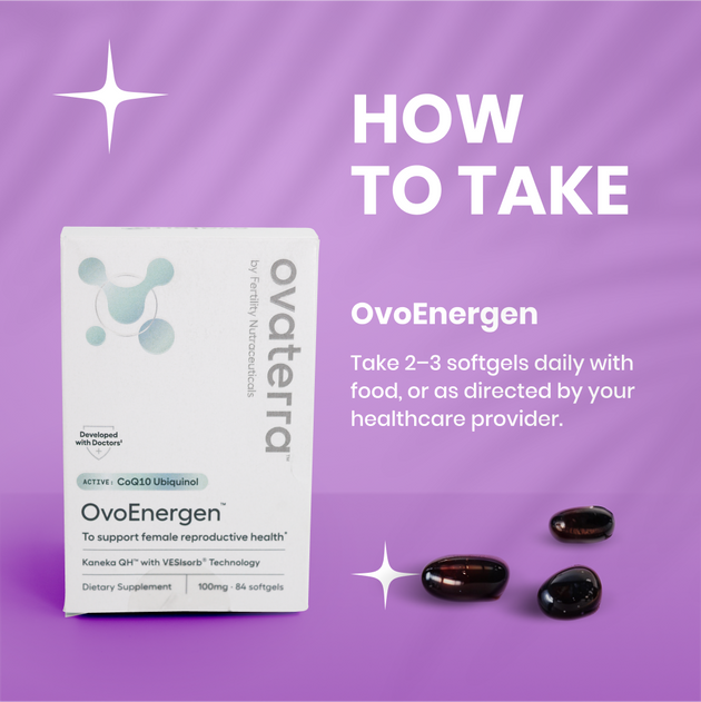 OvoEnergen™ Ubiquinol CoQ10 for Fertility | 100 mg for Women with VESIsorb®