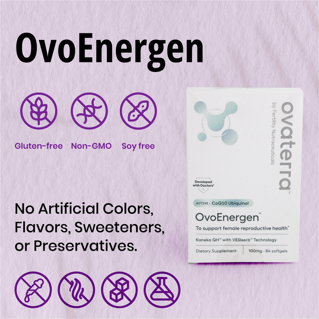 OvoEnergen™ Ubiquinol CoQ10 for Fertility | 100 mg for Women with VESIsorb®