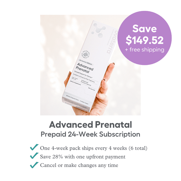 Advanced Prenatal Prepaid Subscription (24 Weeks)
