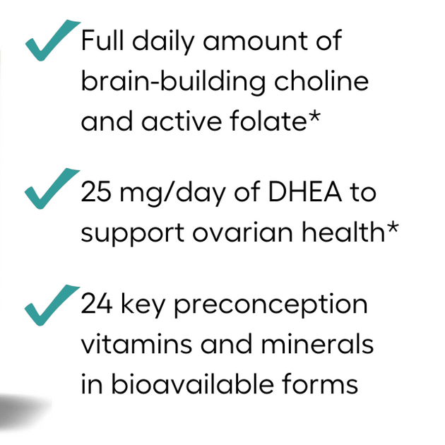 Ova Preconcepotion Advanced Prep Preconception Vitamins + Vitamin D | Women 35+